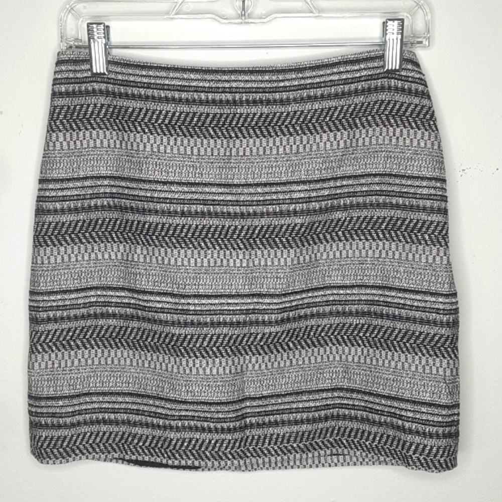 Banana Republic Stripe Tweed Mini Skirt
